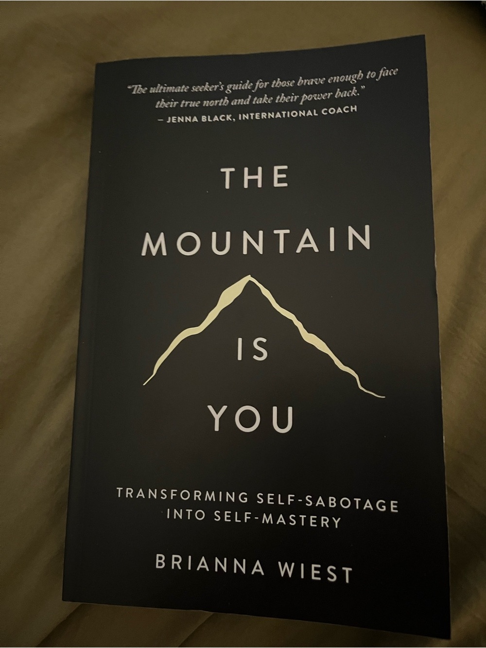 Indigo Black & Gold 'The Mountain Is You' Paperback